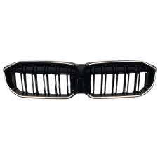 Решітка радіатора Чорний глянець LED ( Iconic Glow ) 2bar на бмв 3 Series G20 / G21 2022-2024 року
