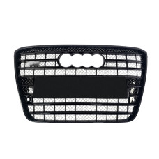 Решітка радіатора Full Black ( в стилі W12 ) ПОШКОДЖЕНА на Audi A8 D4 2010-2014 року