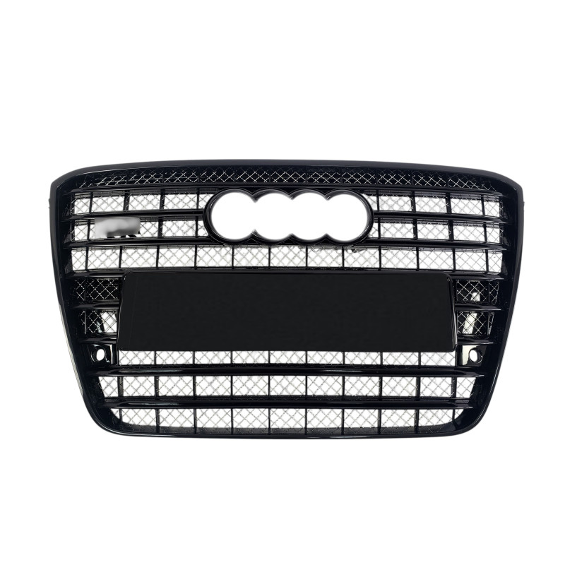 Решітка радіатора Full Black ( в стилі W12 ) ПОШКОДЖЕНА на Audi A8 D4 2010-2014 року