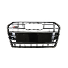 Решітка радіатора Chrome Black ( в стилі S6 ) ПОШКОДЖЕНА на Audi A6 C7 2014-2018 року