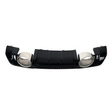 Дифузор ( заднього бампера ) Full Black / Chrome Pipe ( в стилі TTRS ) на Audi TT 8S 2014-2018 року