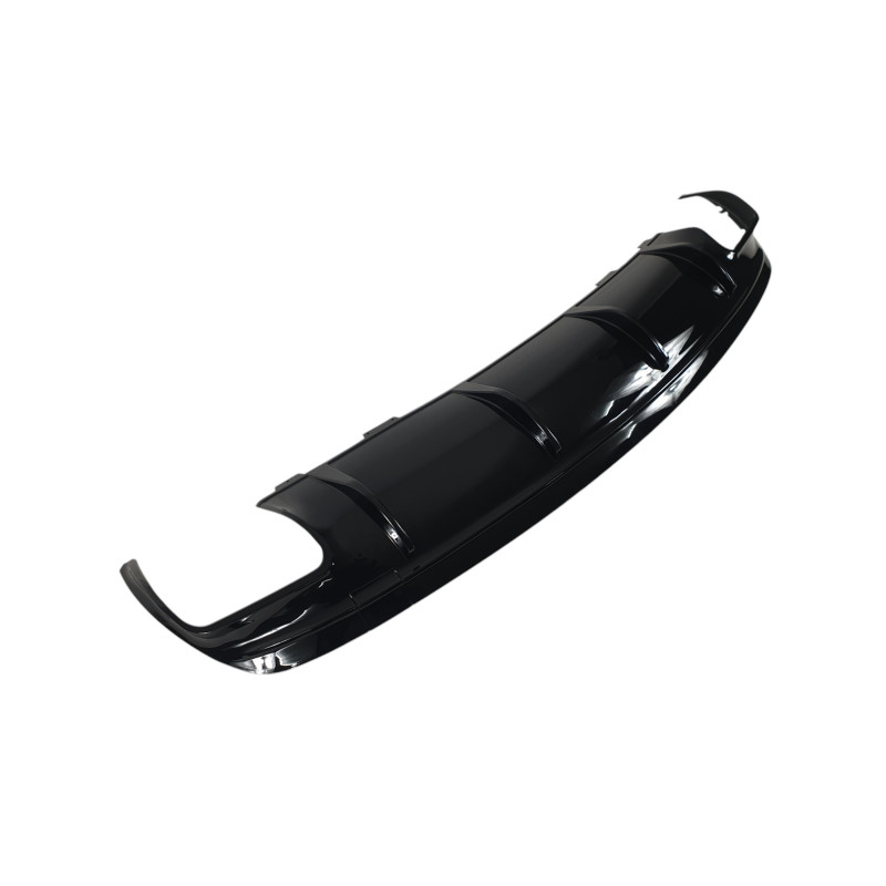 Дифузор ( заднього бампера ) Full Black / Chrome Pipe ( стиль CLA45 AMG ) на мер