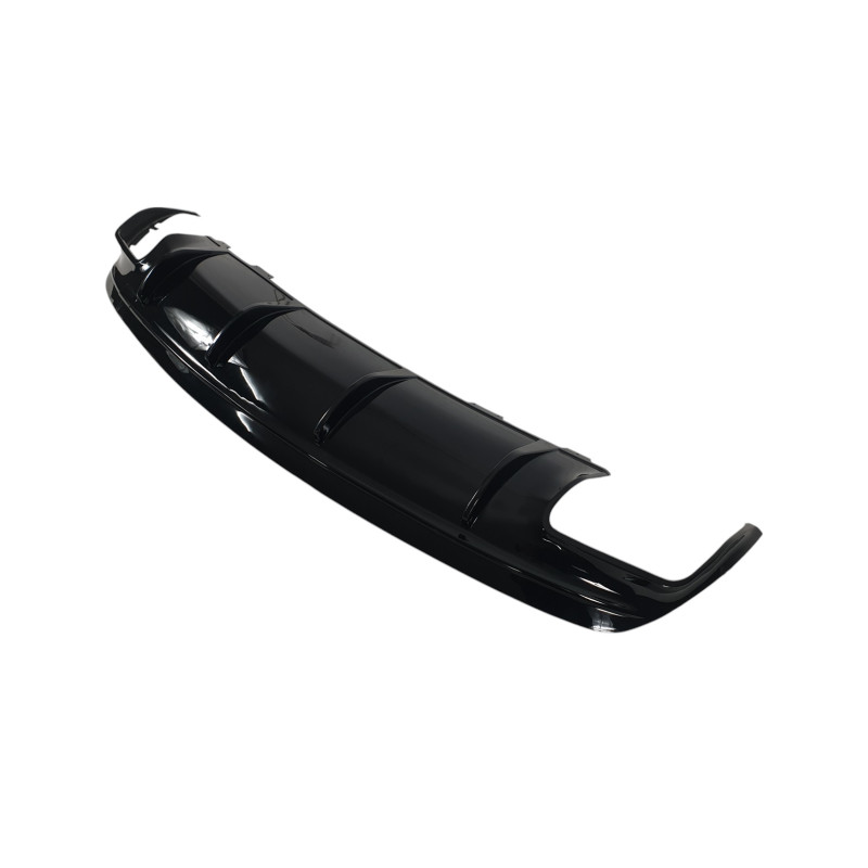 Дифузор ( заднього бампера ) Full Black / Chrome Pipe ( стиль CLA45 AMG ) на мер