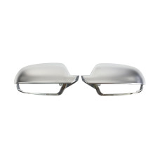 Накладки на дзеркала Silver Matte ( стиль S-Line ) на Audi A4 B8 2011-2015 року