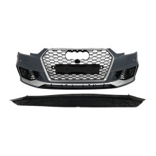 Передній бампер ( в стилі RS4 під радари V4 ) на Audi A4 B9 2015-2019 року