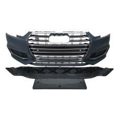 Передній бампер ( в стилі S4 ) на Audi A4 B9 2015-2019 року