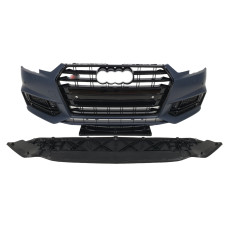 Передній бампер ( в стилі S4 ) на Audi A4 B9 2015-2019 року
