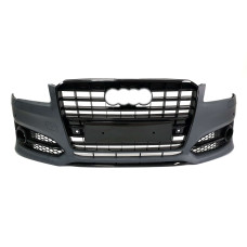Передній бампер ( в стилі S8 ) Black
 на Audi A8 D4 2014-2017 року