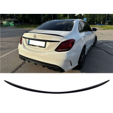 Спойлер Чорний глянець ( седан ) на мерседес C-клас W205 2014-2018 року