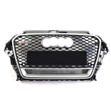 Решітка радіатора Black Silver ( в стилі RS3 ) на Audi A3 8V 2012-2016 року