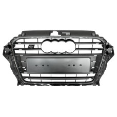 Решітка радіатора Silver Chrome ( в стилі S3 ) на Audi A3 8V 2012-2016 року