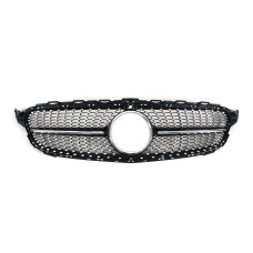 Решітка радіатора Diamond Black ( з місцем під камеру ) на мерседес C-клас W205 2014-2018 року