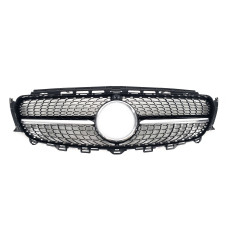 Решітка радіатора Black ( з місцем під камеру ) Diamond на мерседес E-клас W213 2016-2020 року