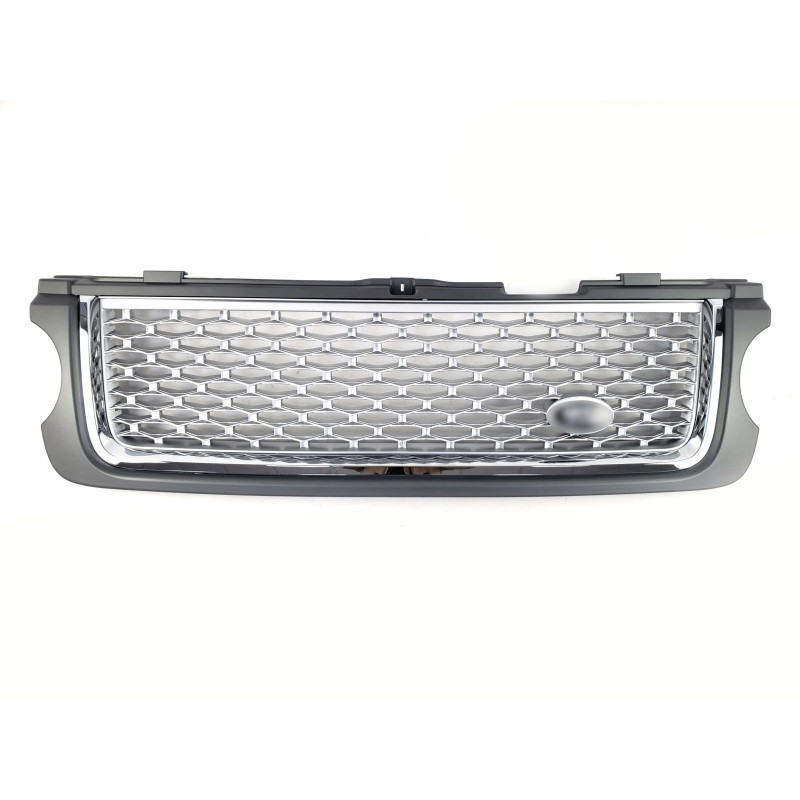 Решітка радіатора  + жабра на Land Rover Range Rover Vogue L322 2010-2013 року