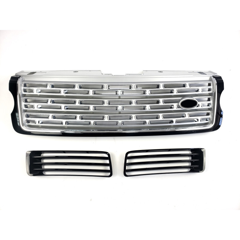 Решітка радіатора + решітки в бампер на Land Rover Range Rover Vogue L405 2013-2