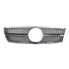 Решітка радіатора Silver Diamond на мерседес C-клас W203 2000-2007 року