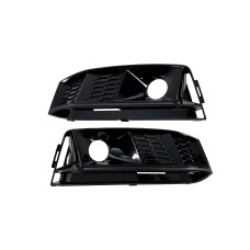 Решітки в бампер Full Black ( S4 під радари ) S-Line на Audi A4 B9 2015-2019 року