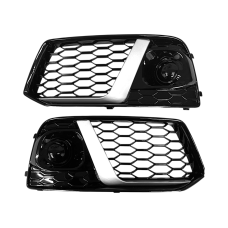Решітки в бампер Silver Black ( в стилі RSQ5 ) на Audi Q5 80A 2016-2020 року