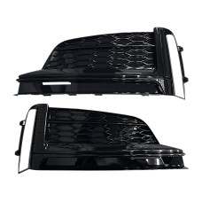 Решітки в бампер Full Black ( стиль S5 ) S-Line на Audi A5 B9 2016-2020 року