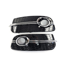 Решітки в бампер Chrome Black ( стиль SQ5 під туманки ) на Audi Q5 8R 2012-2016 року
