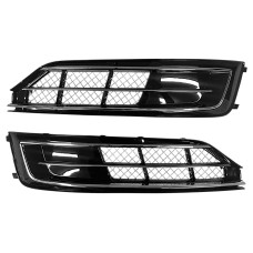 Решітки в бампер Chrome Black ( стиль W12 ) на Audi A8 D4 2014-2017 року