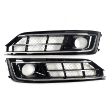 Решітки в бампер Chrome Black ( стиль W12 під дистронік ) на Audi A8 D4 2014-2017 року