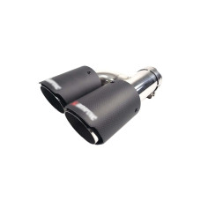 Насадки на вихлоп Carbon ( матовий ) 54mm To 76mm ( подвійна H ) на Akrapovič Akrapovič