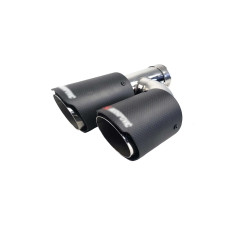 Насадки на вихлоп Carbon ( матовий ) 54mm To 76mm ( подвійна H ) на Akrapovič Akrapovič