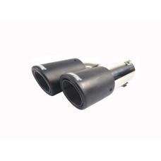 Насадки на вихлоп Carbon ( матовий ) 54mm To 76mm ( подвійна H ) на Akrapovič Akrapovič