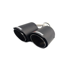 Насадки на вихлоп Carbon ( матовий ) 54mm To 76mm ( подвійна Y ) на Akrapovič Akrapovič