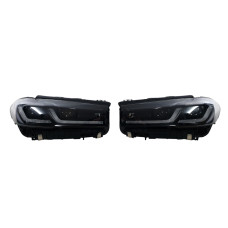 Передні фари ( в стилі LCI Full Led Shadow ) на бмв 5 Series G30 / G31 2017-2020 року