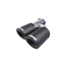 Насадки на вихлоп Carbon ( матовий ) 54mm To 76mm ( подвійна H ) на Akrapovič Akrapovič