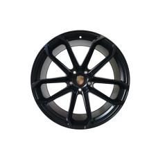 R22 Satin Black ( різноширокі ) Диски на Porsche Cayenne 958 2010-2014 року