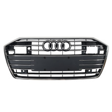 Решітка радіатора Gray Chrome ( під радари ) на Audi A6 C8 2018-2022 року