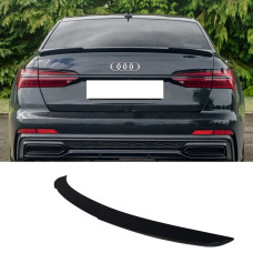 Спойлер Чорний глянець V1 на Audi A6 C8 2018-2022 року