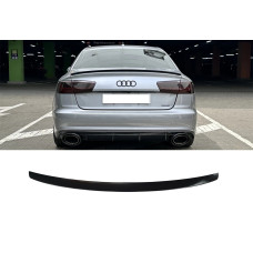 Спойлер Чорний глянець на Audi A6 C7 2011-2014 року