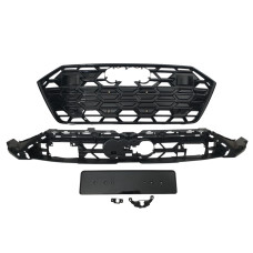 Решітка радіатора Full Black ( стиль S7 ) під дистронік на Audi A7 4K 2023-2024 року