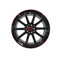 R22 Black Red Lips ( одноширокі 10J ET30 ) на мерседес G-клас W463 1990-2018 року