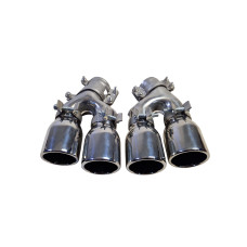 Насадки на вихлоп Chrome ( стиль M5 F90 ) на бмв 5 Series G30 / G31 2017-2020 року