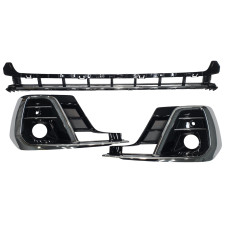 Решітки в бампер Chrome Black на Audi A8 D5 2021-2026 року