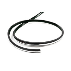 Черный молдинг с хромированной вставкой на метраж sal32 (1 метр 13.5 мм)