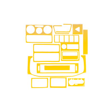 Накладки на панель 1999-2003 (жовтий колір) для Volkswagen T4 Transporter рр