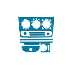 Накладки на панель (синій колір) для Opel Corsa B 1993-2004 рр