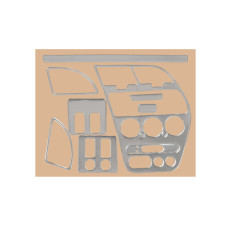 Накладки на панель 1997-2001 (алюміній) для Peugeot 306 рр