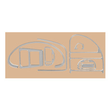 Накладки на панель (алюміній) для Citroen Saxo 1996-2023 рр