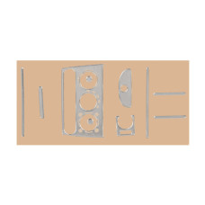 Накладки на панель (алюміній) для Opel Tigra 1994-2001 рр