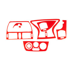 Накладки на панель (червоний колір) для Fiat Marea 1996-2007 рр