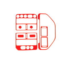 Накладки на панель (червоний колір) для Peugeot 106 1991-2003 рр