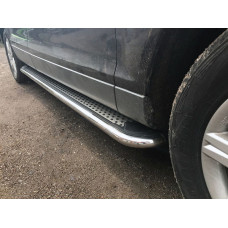 Бокові пороги Maydos V2 (2 шт. Алюміній -2026 нерж) для Hyundai Staria 2021- рр