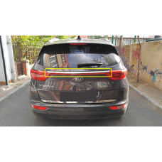 Хром планка над номером (2019-2021 нерж) для Kia Sportage рр